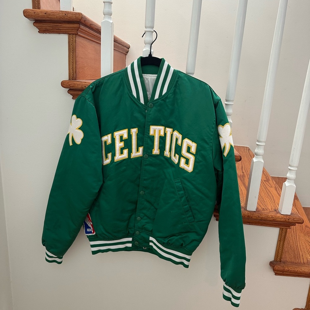 Vintage Celtics Green Bomber Jacket